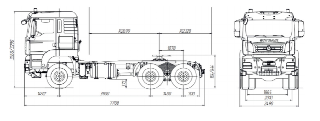 Фотография Тягач SIТRAK С7Н 6х6 ZZ4406V395ME