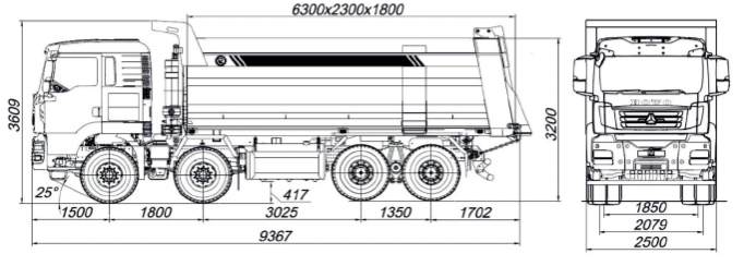 Фотография Самосвал HOWO TSG 8х4 ZZ3317V306GE1 V=26м3