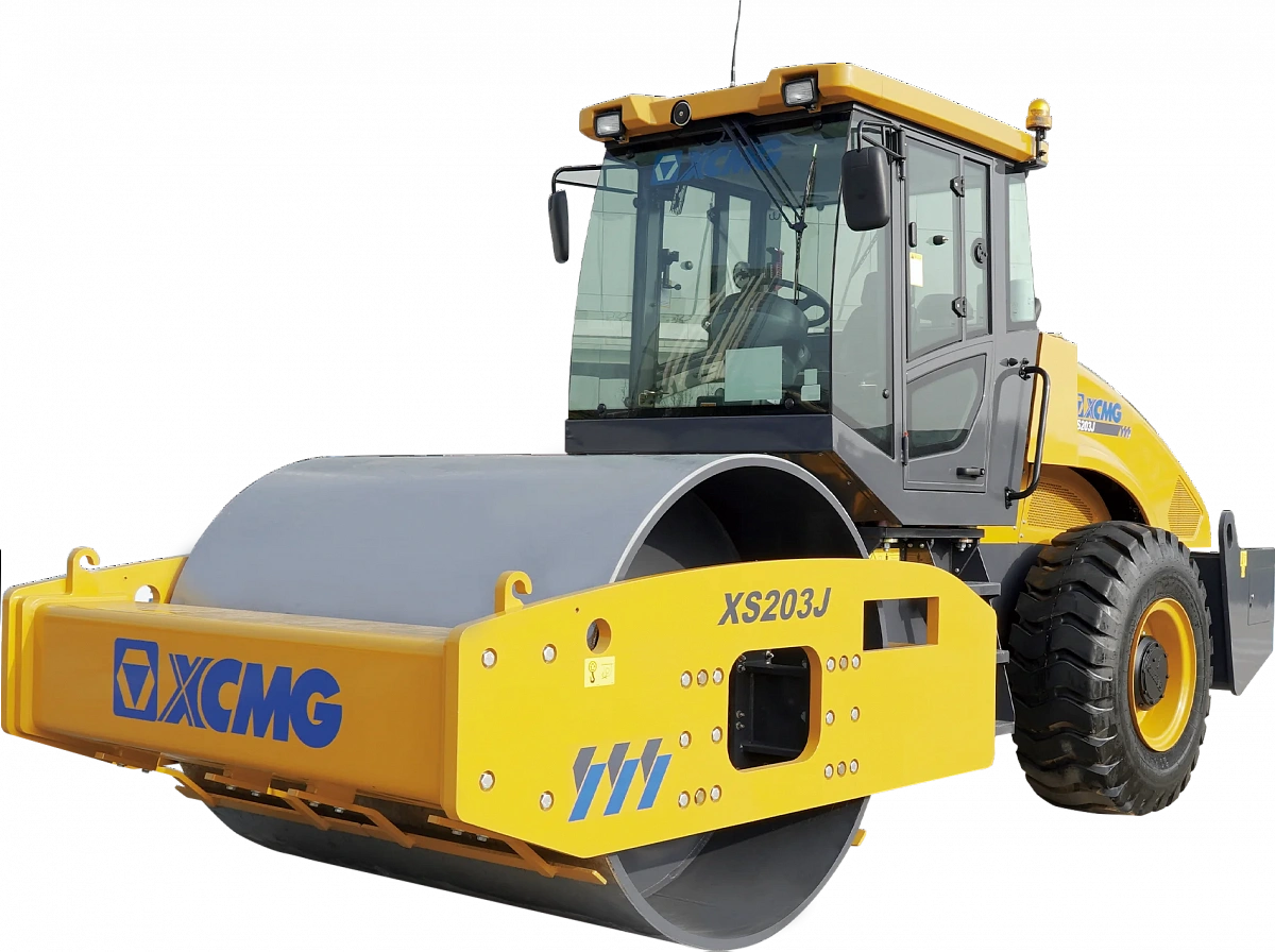 Фотография Каток одновальцовый грунтовый с гидравлическим полным приводом XS203